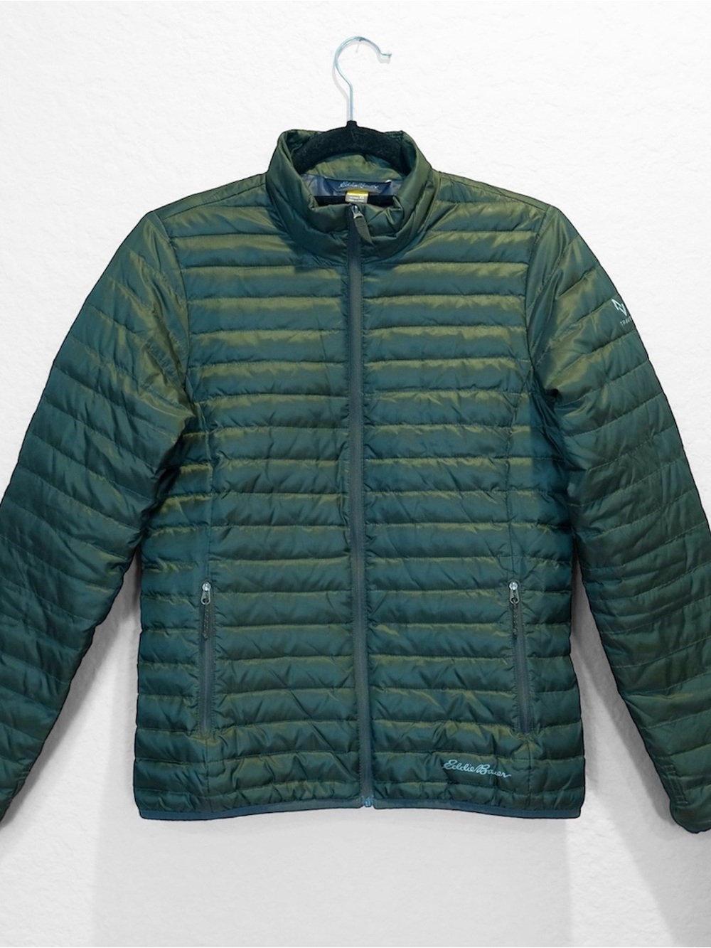 Eddie Bauer Travex EB700 Down Packable Puffer Jacket Women’s Size XS Dark Green